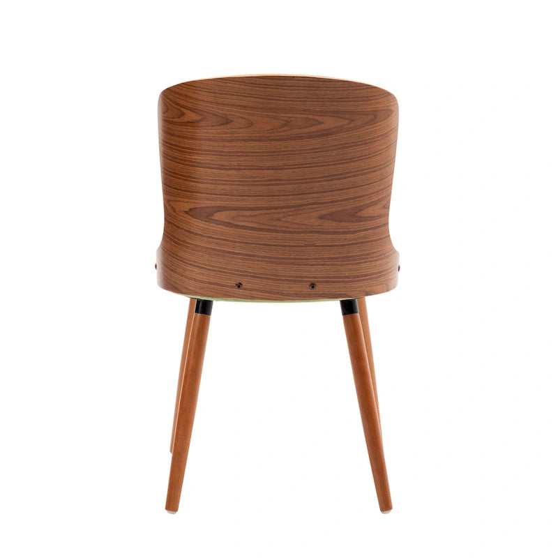 Armless Dining Chairs Set of 2 with Beech Wood Back & Legs