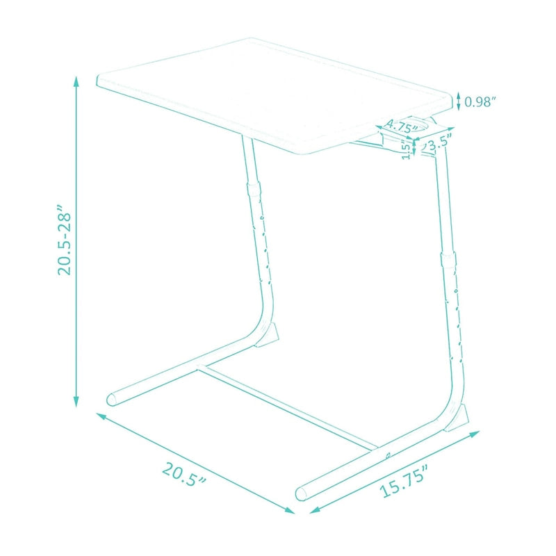 Portable Adjustable Laptop Desk with Tilt & Height Settings - 55 lb Capacity