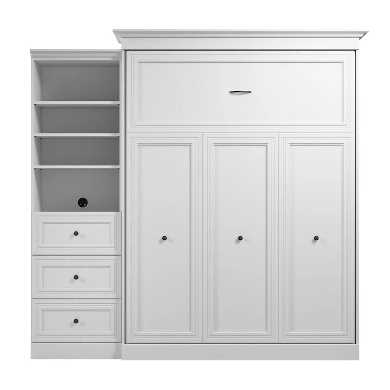 Queen Murphy Bed with Closet Organizer and Drawers - 92W