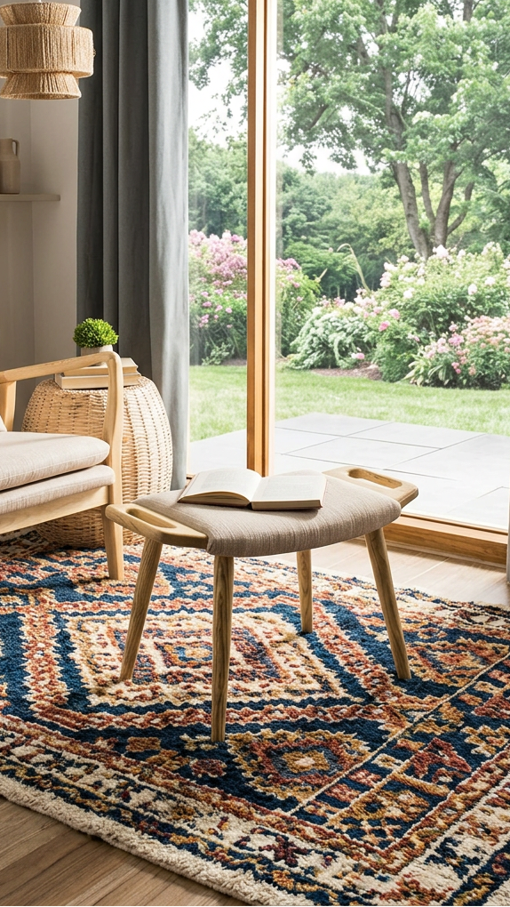 SAFAVIEH Zipora Beige/ Natural Mid-Century Bench - 11.8 x 24.6 x 15.4 - 12Wx25Dx15H
