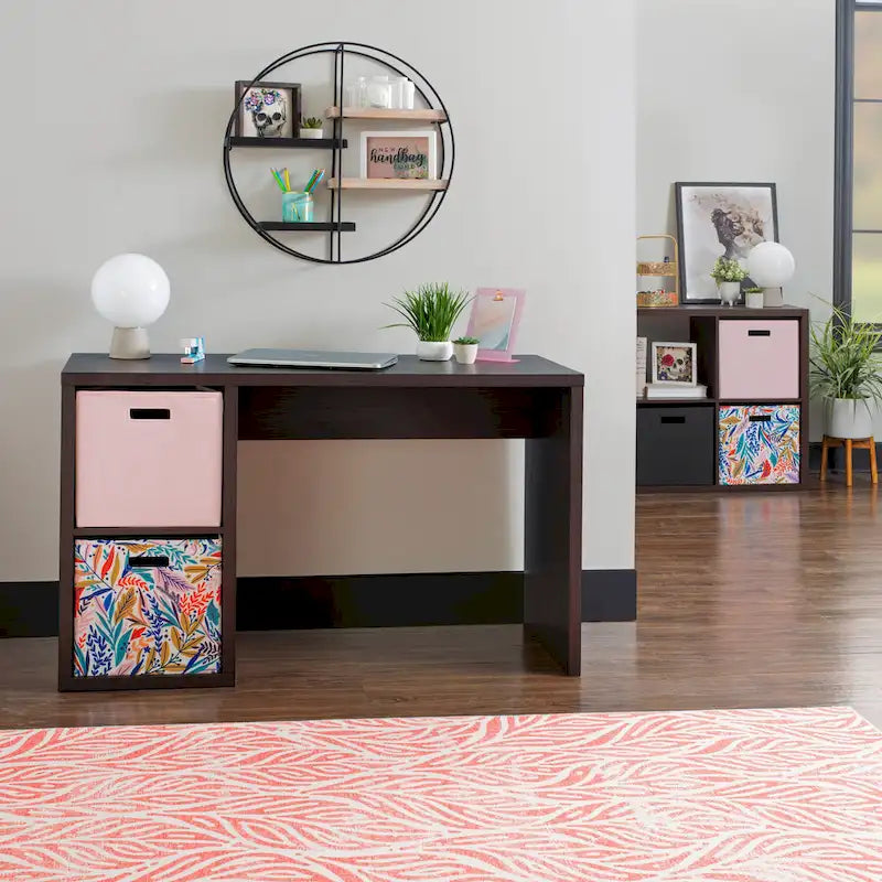 Alaric 2-Cube Storage Desk with Spacious Worktop - 48.7W