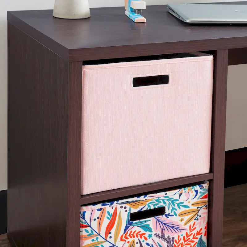 Alaric 2-Cube Storage Desk with Spacious Worktop - 48.7W