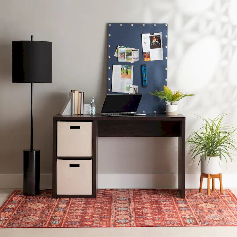 Alaric 2-Cube Storage Desk with Spacious Worktop - 48.7W