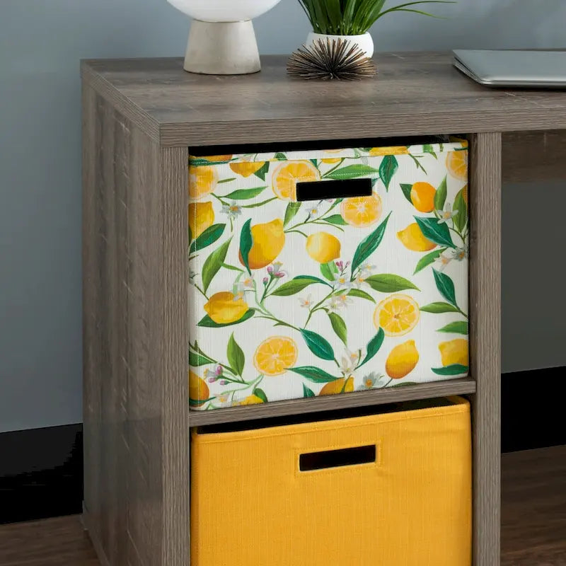 Alaric 2-Cube Storage Desk with Spacious Worktop - 48.7W