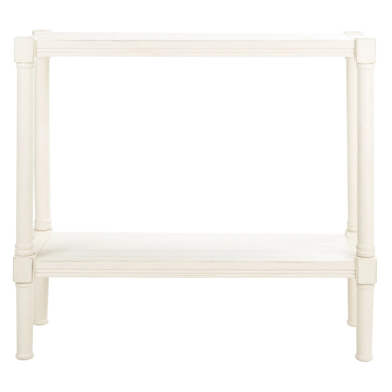 British Colonial Console Table with Bottom Shelf - 32W x 12D x 30H