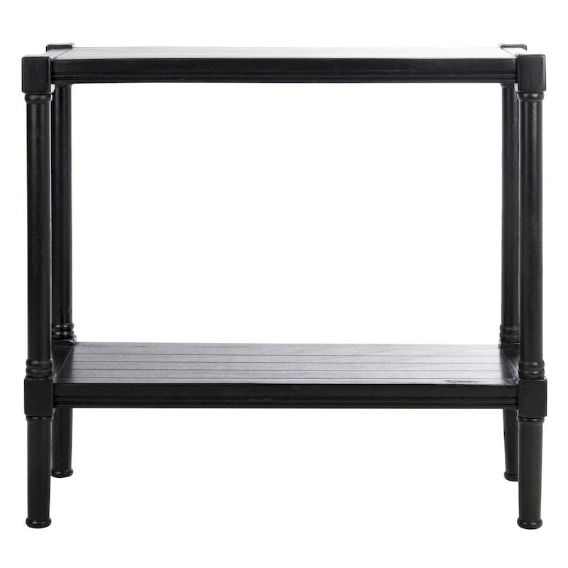 British Colonial Console Table with Bottom Shelf - 32W x 12D x 30H