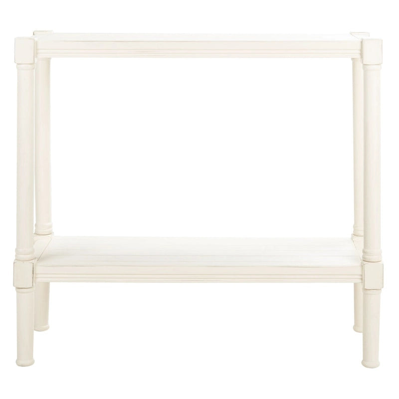 British Colonial Console Table with Bottom Shelf - 32W x 12D x 30H