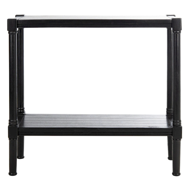 British Colonial Console Table with Bottom Shelf - 32W x 12D x 30H