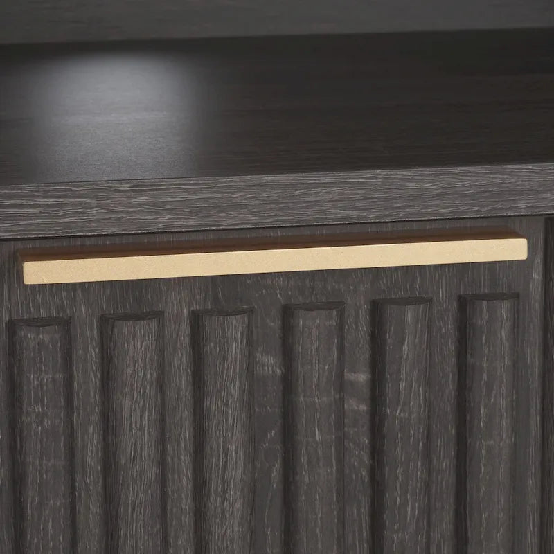 2-Drawer 2-Shelf Entertainment Media Stand - Fits TVs Up to 65 Inches
