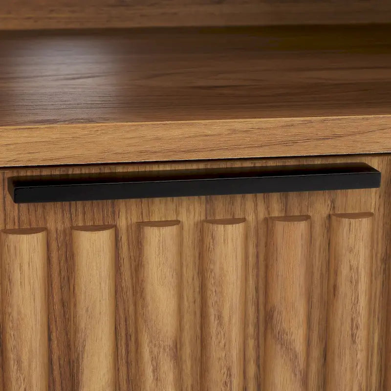 2-Drawer 2-Shelf Entertainment Media Stand - Fits TVs Up to 65 Inches