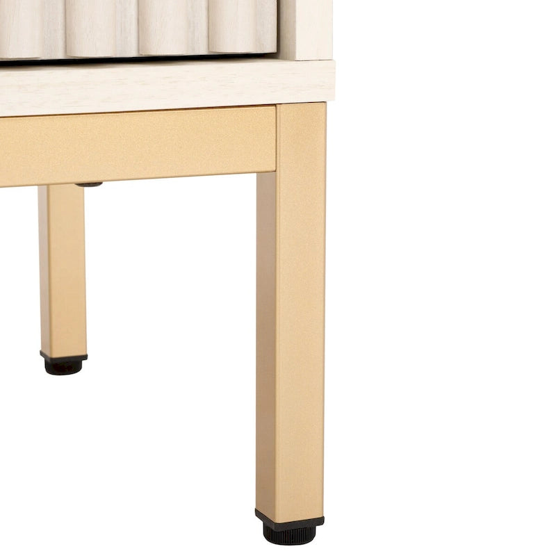 2-Drawer 2-Shelf Entertainment Media Stand - Fits TVs Up to 65 Inches