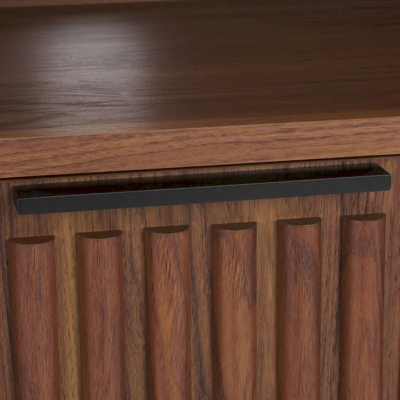 2-Drawer 2-Shelf Entertainment Media Stand - Fits TVs Up to 65 Inches