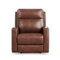 Zero Gravity Power Recliner with Top Grain Leather & Adjustable Headrest