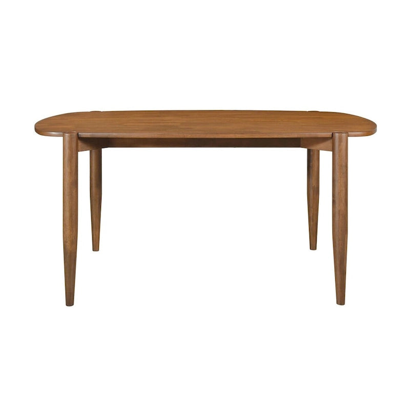 Solid Walnut Wood Dining Table with Tapered Legs - 63.5 x 39.75 x 30H
