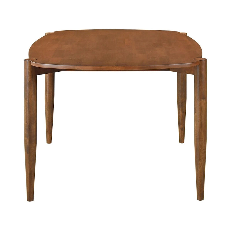 Solid Walnut Wood Dining Table with Tapered Legs - 63.5 x 39.75 x 30H
