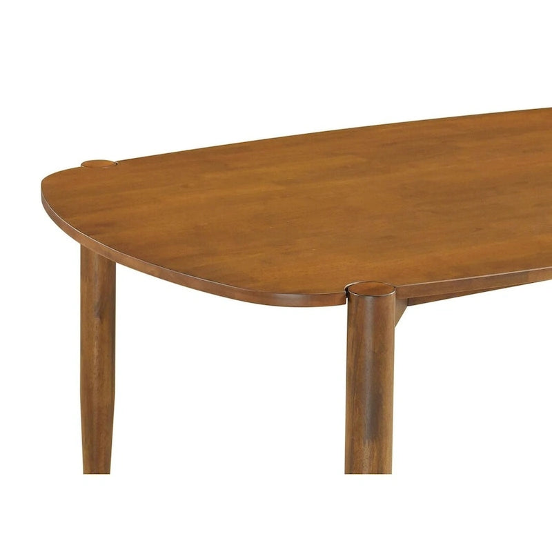 Solid Walnut Wood Dining Table with Tapered Legs - 63.5 x 39.75 x 30H