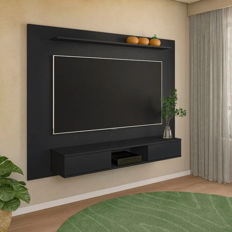 Zola Multi Storage Wall Media Center for up to 70 inch TVs, Entertainment Center with Storage, Floating TV Stand
