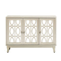 Retro Mirrored Sideboard Buffet Cabinet with 3 Glass Doors - 47.2W