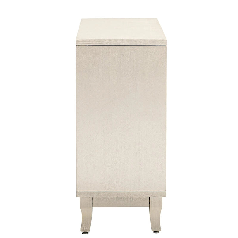 Retro Mirrored Sideboard Buffet Cabinet with 3 Glass Doors - 47.2W